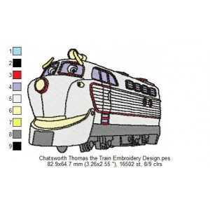 Chatsworth Thomas the Train Embroidery Design